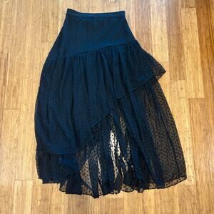 Black layered skirt